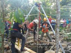 LAKA SUMUR TERJADI LAGI, KAPOLSEK MINTA WARGA UNTUK TANGGAP LINGKUNGAN